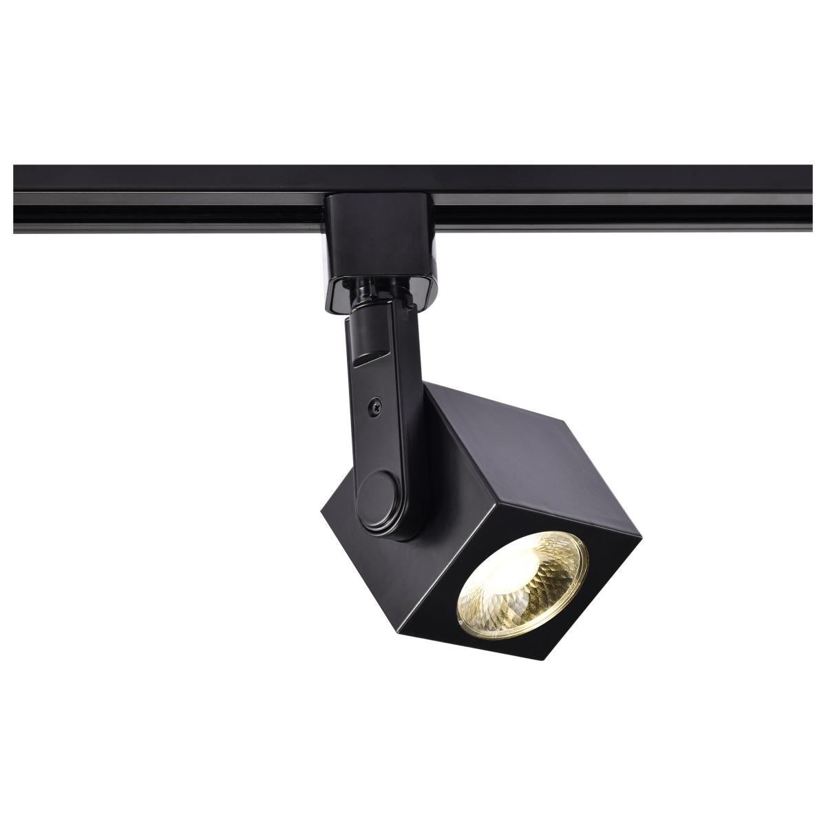TH464 12W LED TRACK HEAD SQUARE LED 12W Track Head - Square - Black Finish - 36 Degree Beam
