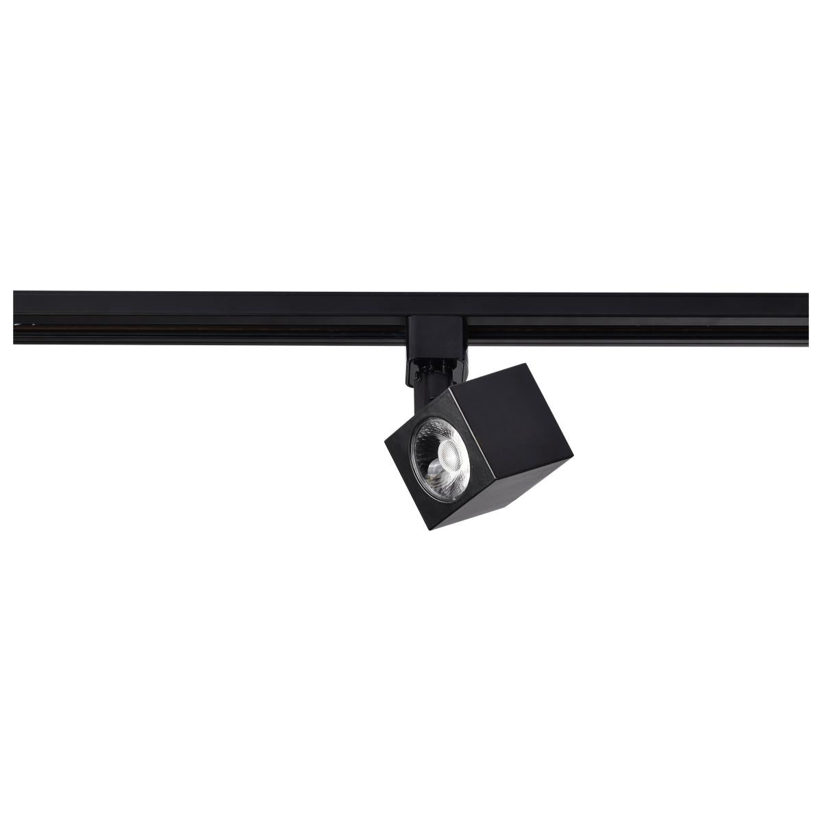 TH464 12W LED TRACK HEAD SQUARE LED 12W Track Head - Square - Black Finish - 36 Degree Beam