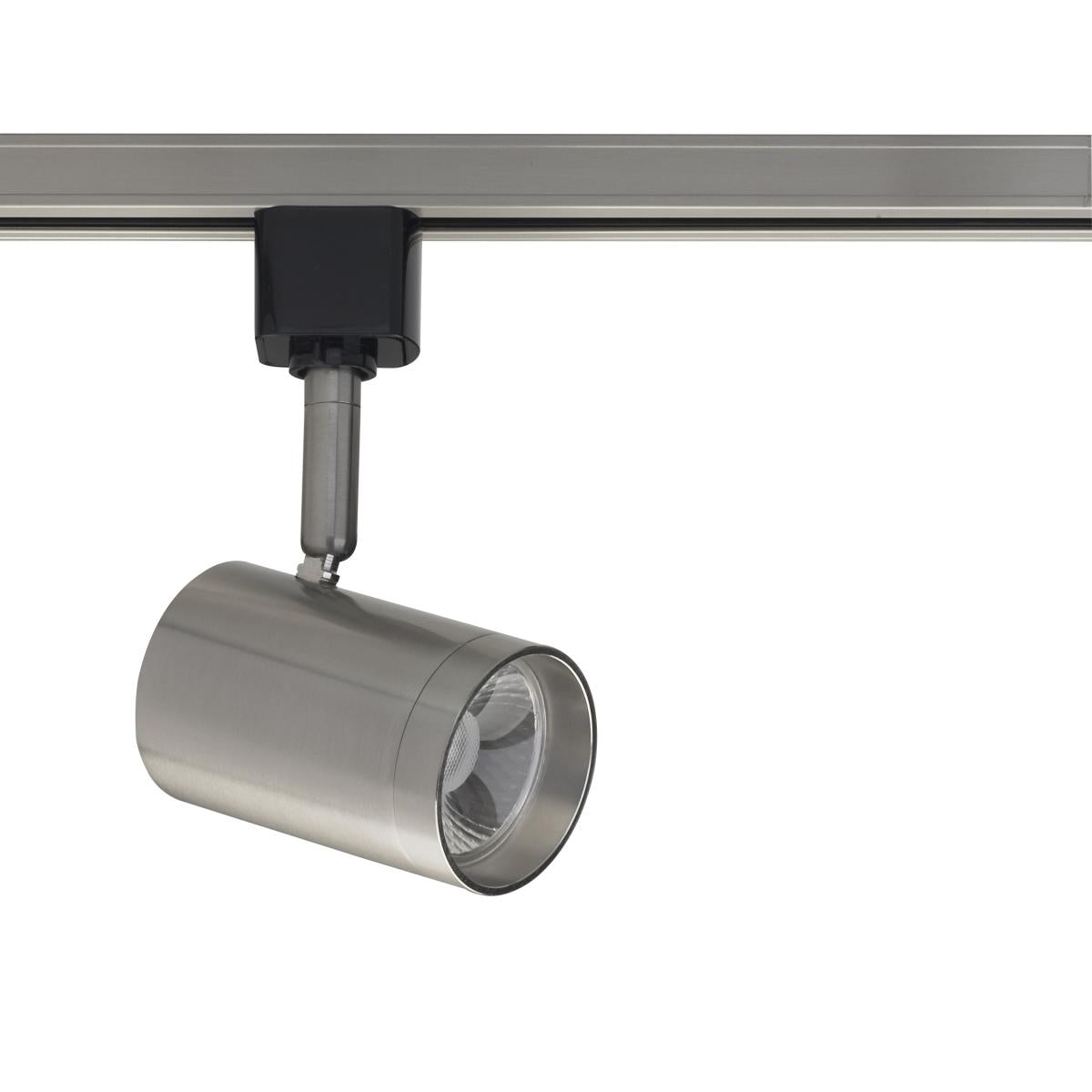 TH475 12W LED TRACK SMALL CYLINDER LED 12W Track Head - Small Cylinder - Brushed Nickel Finish - 24 Degree Beam