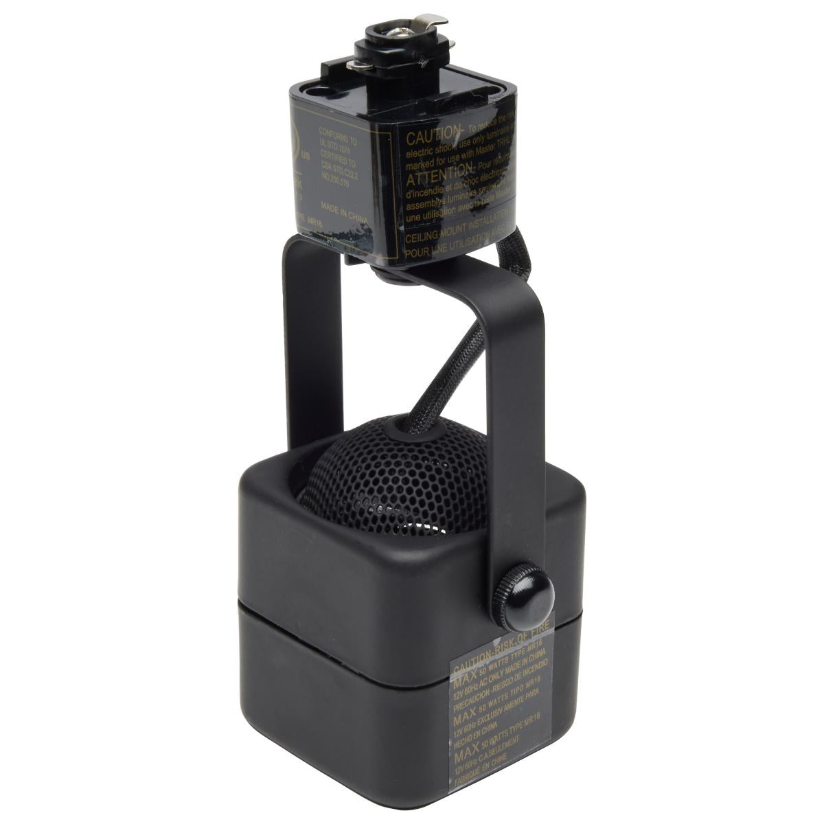 TK346 3LT TRACK KIT LINE VOLT. SQ.BK 3 Light - MR16 - Square Track Kit - 4 foot Track - Line Voltage - Black