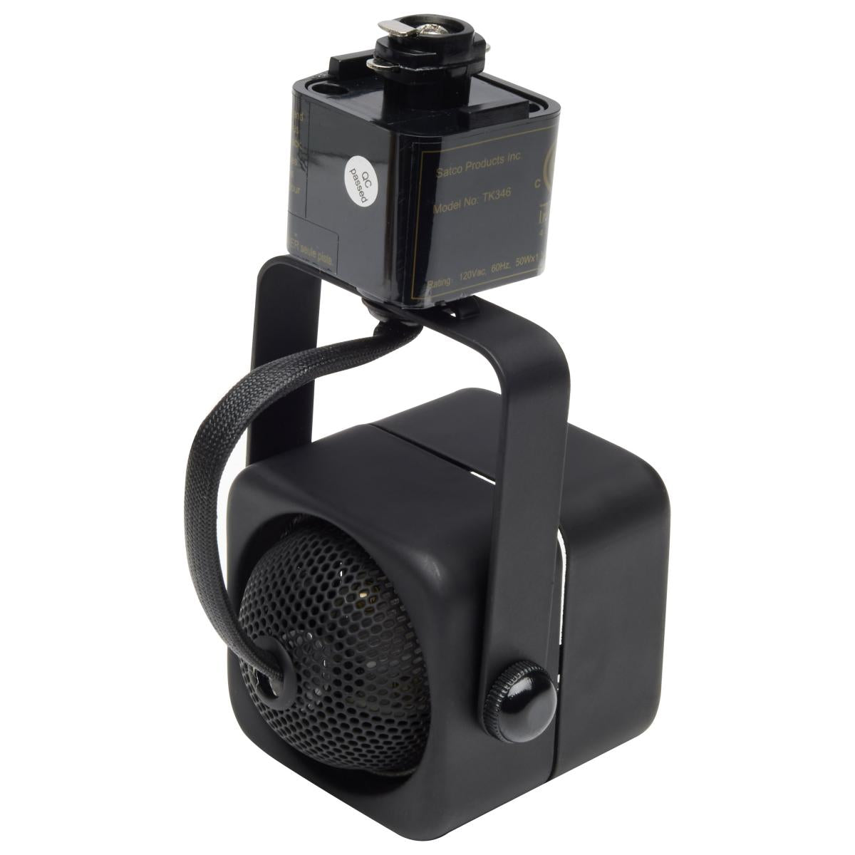 TK346 3LT TRACK KIT LINE VOLT. SQ.BK 3 Light - MR16 - Square Track Kit - 4 foot Track - Line Voltage - Black