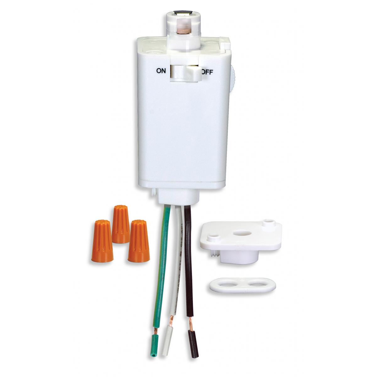 TP231 PENDANT TRACK ADAPTER Pendant Track Adapter - White