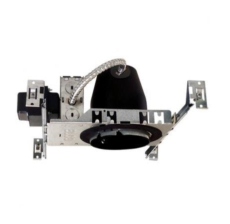 EL39LDICA - 3" New Construction Housing - 12W - 120V - MR16 GU10 LED - Silver/Black