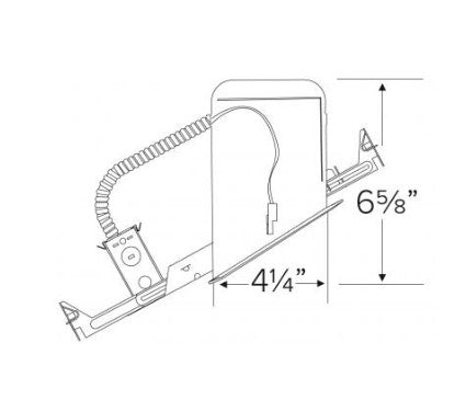 EL470ICA - 4" New Construction IC Airtight Housing - Sloped