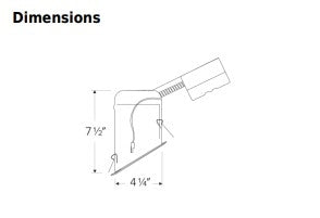EL470RICA - 4" Remodel IC Airtight Housing - Sloped