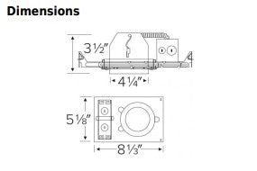 EL492ICA - 4" IC Airtight Housing - Shallow New Construction