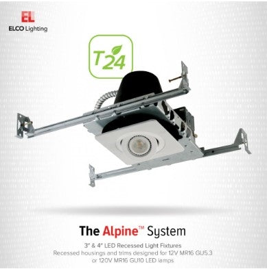 EL492ICA-7 - 4" IC Airtight Housing - With Step-Down Transformer - Shallow New Construction