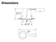 EL492RICA - 4" IC Airtight Housing - Shallow Remodel