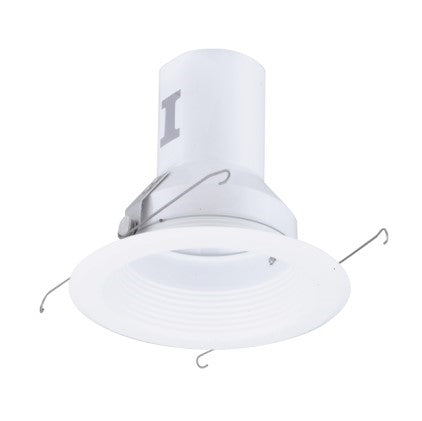 EL511W - 5" Metal Splay Baffle with White Trim Ring - 75W Max. PAR30/R30 - White/White