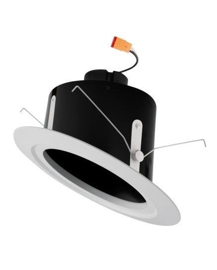EL51227B - 5" Sloped Ceiling LED Reflector Insert - 15W - 2700K - 120V - Black/White Trim