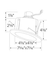 EL51227C - 5" Sloped Ceiling LED Reflector Insert - 15W - 2700K - 120V - Clear/White