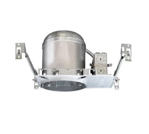 6" Airtight IC Housing - 120V - Medium Base PAR Lamps - Socket Bracket - Silver
