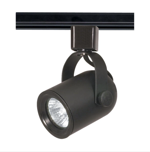 TH316 1LT TRACK HEAD RDBACK MR16 BLK  1 Light - MR16 - 120V Track Head - Round Back - Black Finish