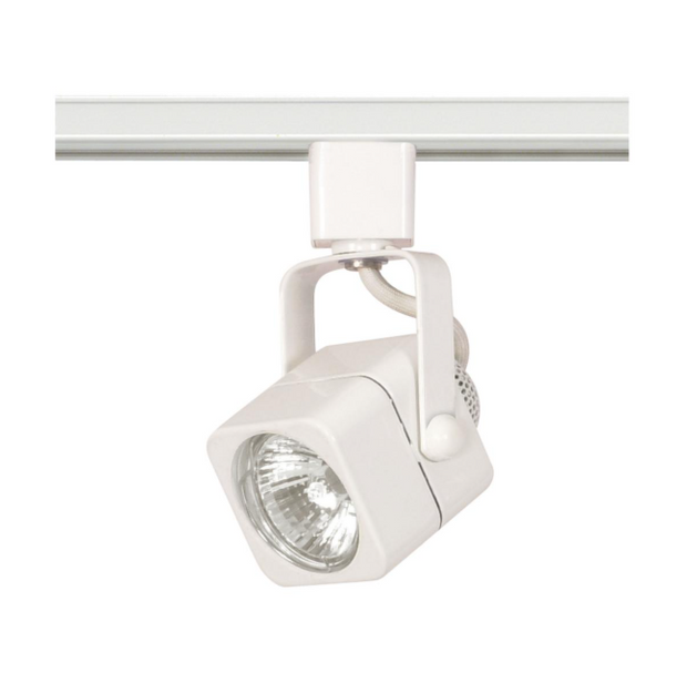 TH312 1LT. TRACK HEAD SQUARE MR16 WH  1 Light - MR16 - 120V Track Head - Square - White Finish