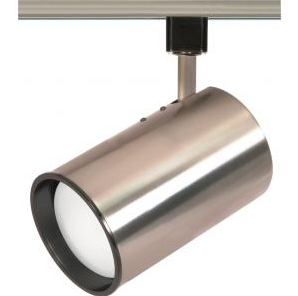 TH308 BRSHED NICKEL R30 STRAIGHT CYL  1 Light - R30 - Track Head - Straight Cylinder - Brushed Nickel Finish