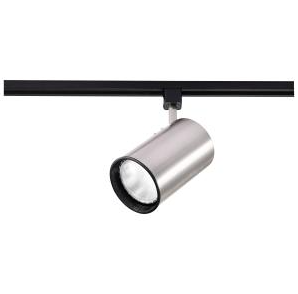 TH308 BRSHED NICKEL R30 STRAIGHT CYL  1 Light - R30 - Track Head - Straight Cylinder - Brushed Nickel Finish