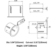Rotating 40W Jewelry Light