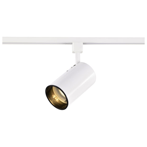 TH200 WHITE R20 STRAIGHT CYL  1 Light - R20 - Track Head - Straight Cylinder - White Finish