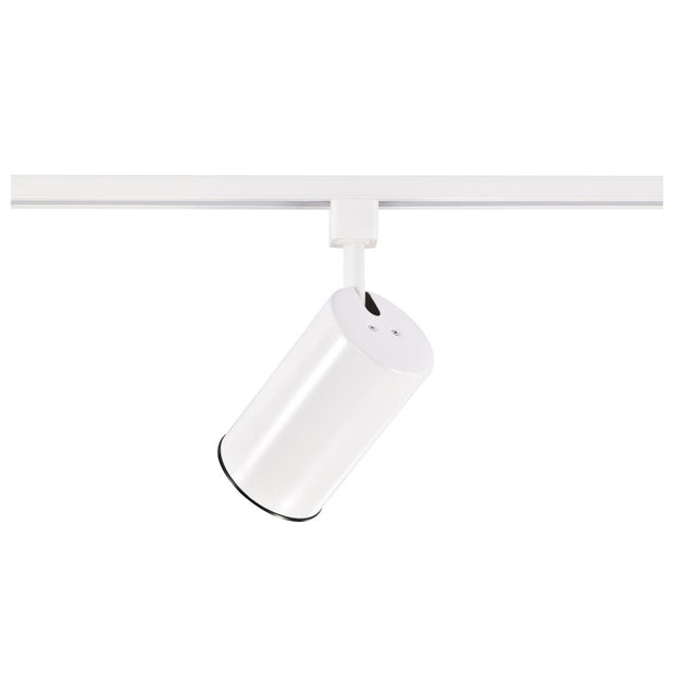 TH200 WHITE R20 STRAIGHT CYL  1 Light - R20 - Track Head - Straight Cylinder - White Finish