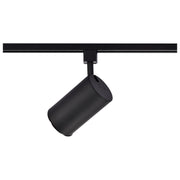 TH201 BLACK R20 STRAIGHT CYL  1 Light - R20 - Track Head - Straight Cylinder - Black Finish