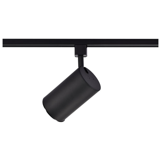 TH201 BLACK R20 STRAIGHT CYL  1 Light - R20 - Track Head - Straight Cylinder - Black Finish