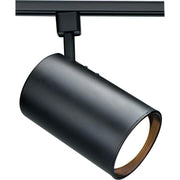 TH201 BLACK R20 STRAIGHT CYL  1 Light - R20 - Track Head - Straight Cylinder - Black Finish