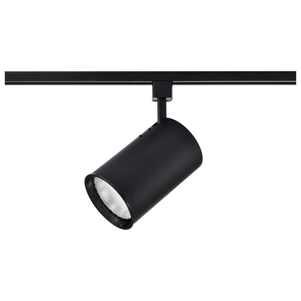 TH203 BLACK R30 STRAIGHT CYL  1 Light - R30 - Track Head - Straight Cylinder - Black Finish