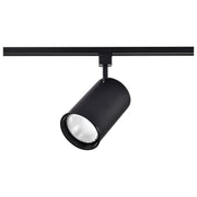 TH203 BLACK R30 STRAIGHT CYL  1 Light - R30 - Track Head - Straight Cylinder - Black Finish