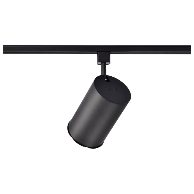 TH203 BLACK R30 STRAIGHT CYL  1 Light - R30 - Track Head - Straight Cylinder - Black Finish