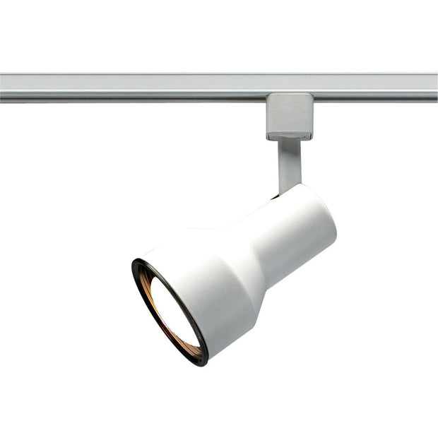 TH204 WHITE R20 STEP CYL  1 Light - R20 - Track Head - Step Cylinder - White Finish