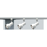 TH206 WHITE R30 STEP CYL.  1 Light - R30 - Track Head - Step Cylinder - White Finish