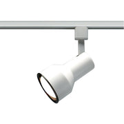 TH206 WHITE R30 STEP CYL.  1 Light - R30 - Track Head - Step Cylinder - White Finish
