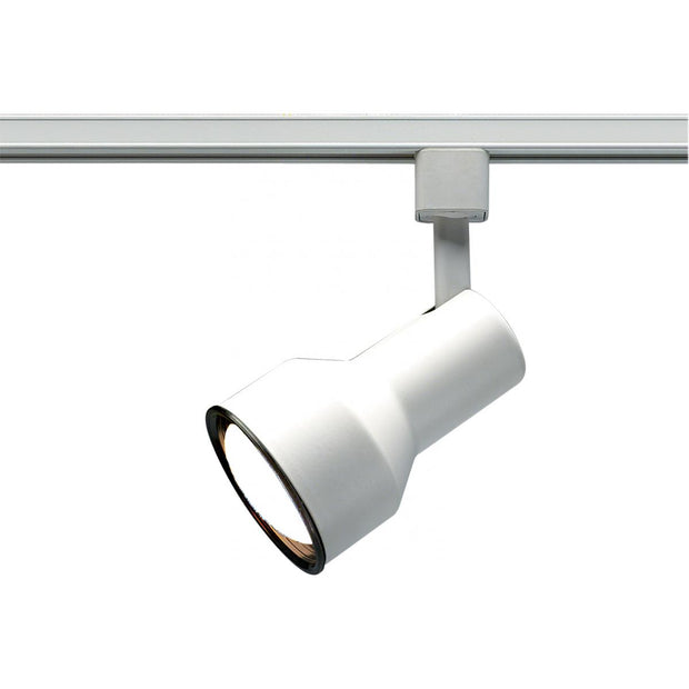 TH206 WHITE R30 STEP CYL.  1 Light - R30 - Track Head - Step Cylinder - White Finish