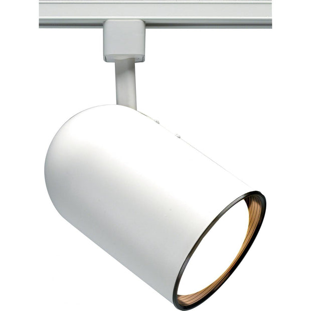 TH208 WHITE R20 BULLET CYL  1 Light - R20 - Track Head - Bullet Cylinder - White Finish