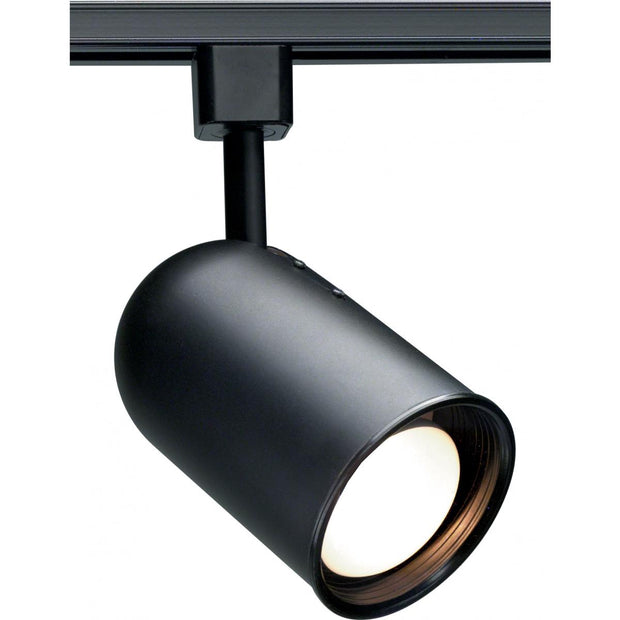 TH209 BLACK R20 BULLET CYL  1 Light - R20 - Track Head - Bullet Cylinder - Black Finish
