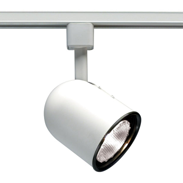 TH218 WHITE PAR30 SHORT BULLET  1 Light - PAR30 - Track Head - Short Bullet Cylinder - White Finish