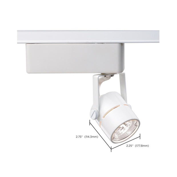 TH234 WHITE MR16 ROUND  1 Light - MR16 - 12V Track Head - Round - White Finish