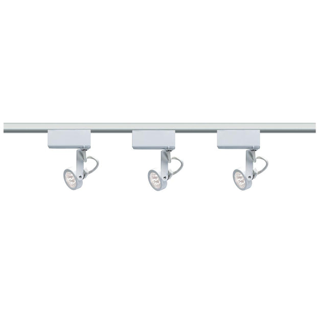 TH238 WHITE MR16 GIMBAL RING  1 Light - MR16 - 12V Track Head - Gimbal Ring - White Finish