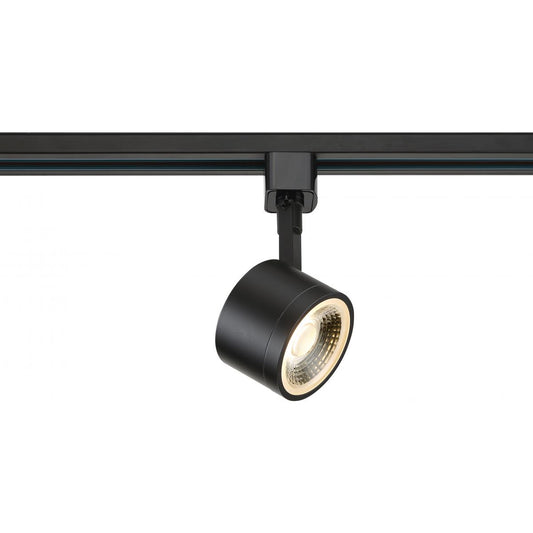 TH404 12W LED TRACK HEAD ROUND  LED 12W Track Head - Round - Matte Black Finish - 36 Degree Beam