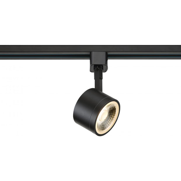 TH404 12W LED TRACK HEAD ROUND  LED 12W Track Head - Round - Matte Black Finish - 36 Degree Beam