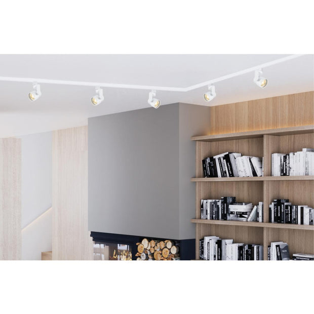TH413 12W LED TRACK HEAD PINCH BACK  LED 12W Track Head - Pinch Back - White Finish - 36 Degree Beam