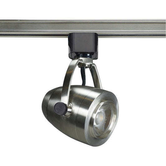 TH417 12W LED TRACK HEAD PINCH BACK  LED 12W Track Head - Pinch back shape - Brushed Nickel Finish - 36 Degree Beam