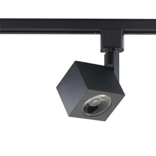 TH462 12W LED TRACK HEAD SQUARE  LED 12W Track Head - Square - Black Finish- 24 Degree Beam