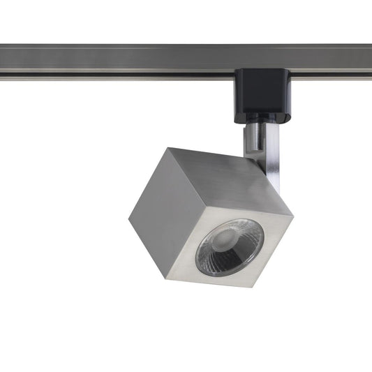 TH467 12W LED TRACK HEAD SQUARE  LED 12W Track Head - Square - Brushed Nickel Finish - 36 Degree Beam