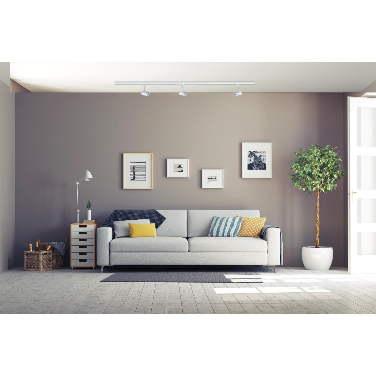 TH473 12W LED TRACK SMALL CYLINDER  LED 12W Track Head - Small Cylinder - Matte White Finish - 36 Degree Beam