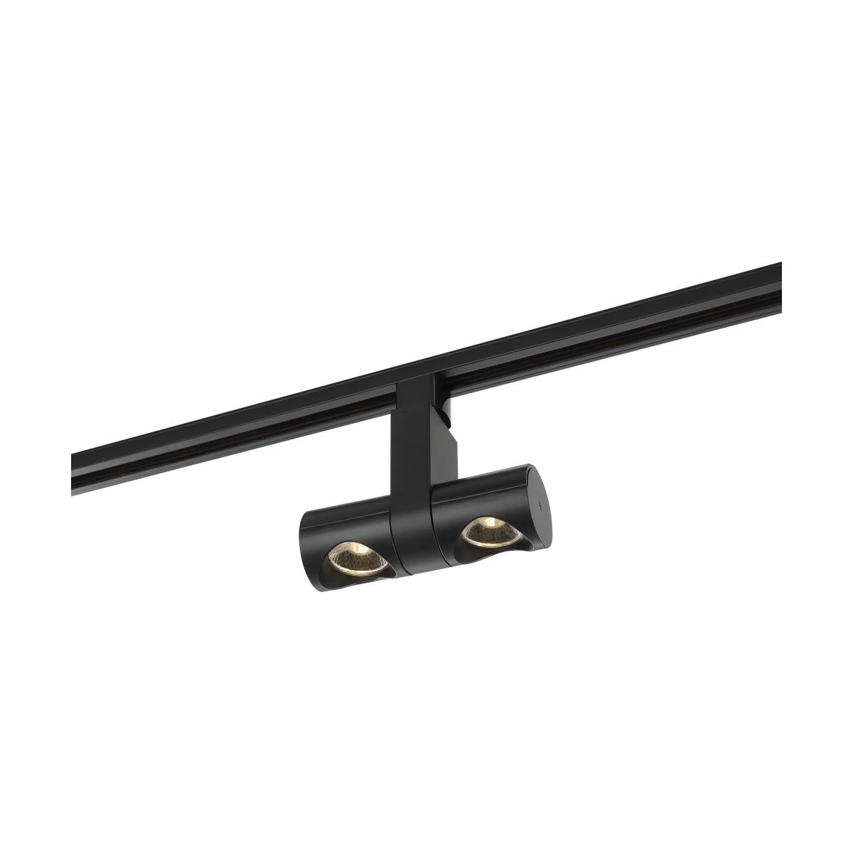 TH481 24W LED PIPE DUAL TRACK HEAD  LED; 24 Watt Track Head; Dual Pipe; Black; 36 deg. Beam Angle