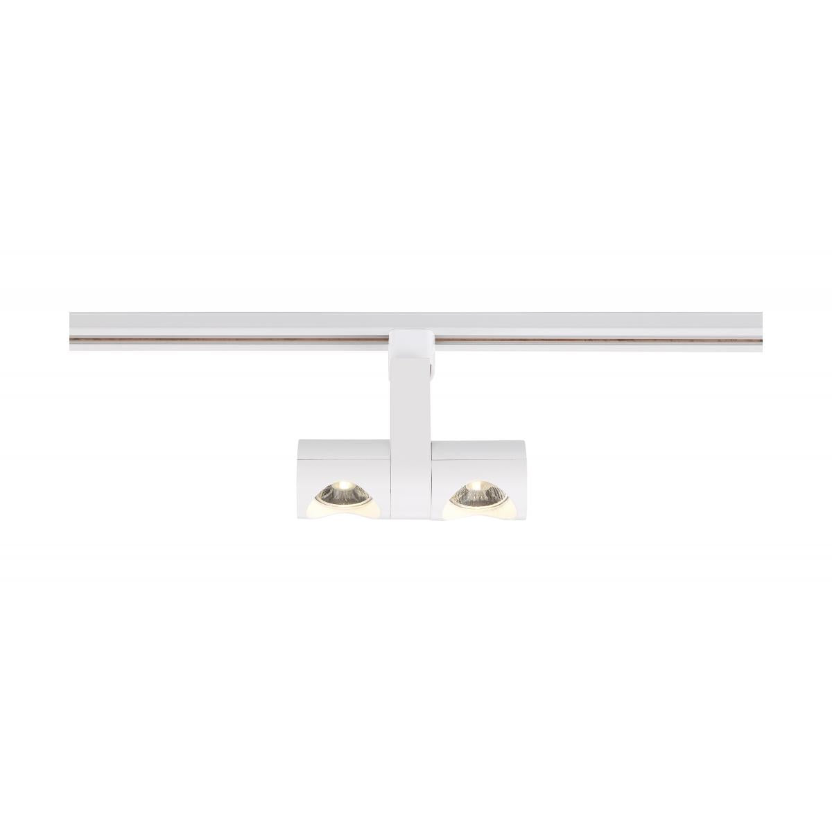 TH483 24W LED PIPE DUAL TRACK HEAD  LED; 24 Watt Track Head; Dual Pipe; White; 36 deg. Beam Angle
