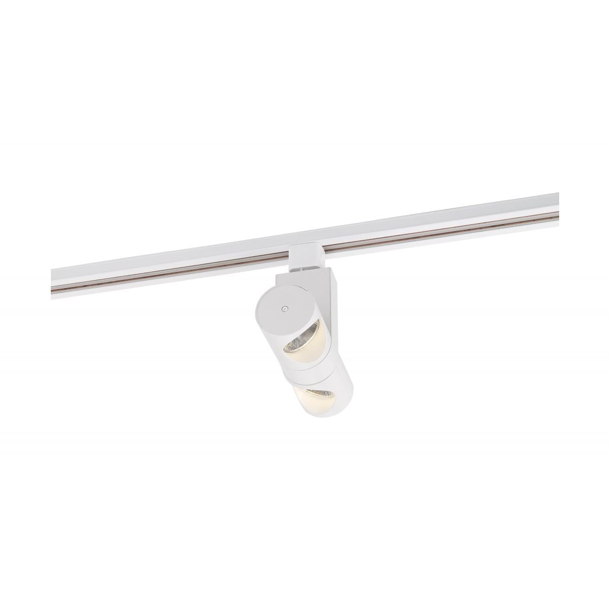 TH483 24W LED PIPE DUAL TRACK HEAD  LED; 24 Watt Track Head; Dual Pipe; White; 36 deg. Beam Angle