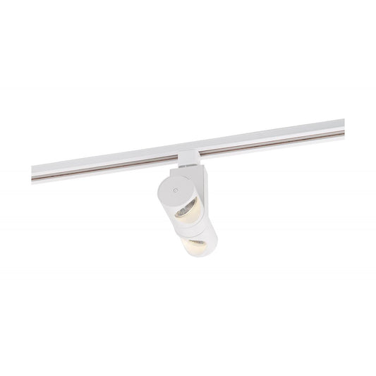 TH483 24W LED PIPE DUAL TRACK HEAD  LED; 24 Watt Track Head; Dual Pipe; White; 36 deg. Beam Angle