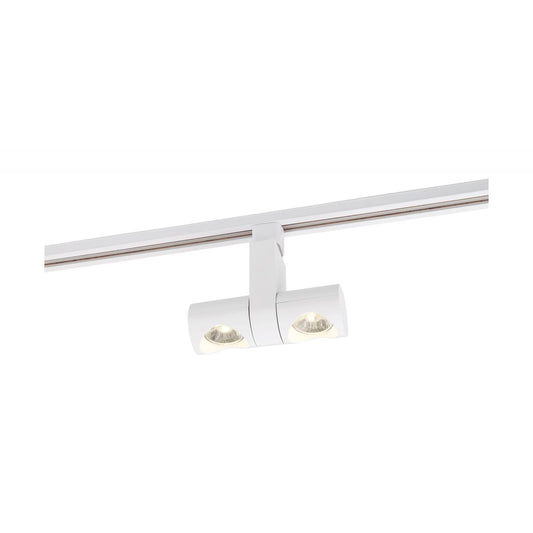 TH483 24W LED PIPE DUAL TRACK HEAD  LED; 24 Watt Track Head; Dual Pipe; White; 36 deg. Beam Angle